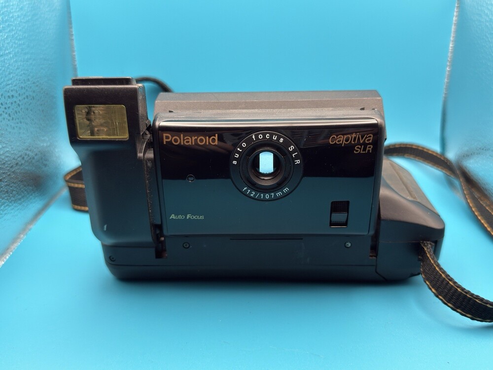 Vintage Polaroid Captiva SLR Auto Focus 1993 Instant Film Camera With Strap